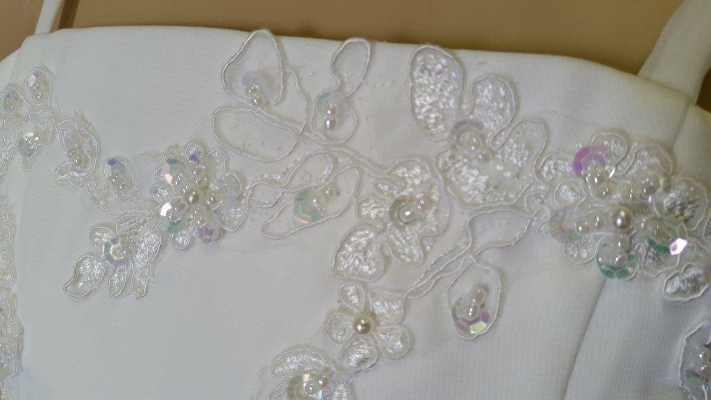 ivory chiffon flower girl dress